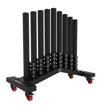 Haltères en vinyle pour rack