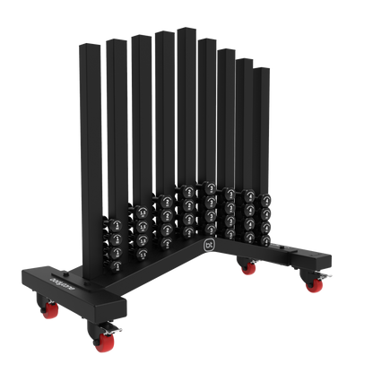 Haltères en vinyle pour rack