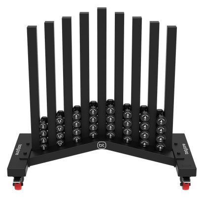 Haltères en vinyle pour rack